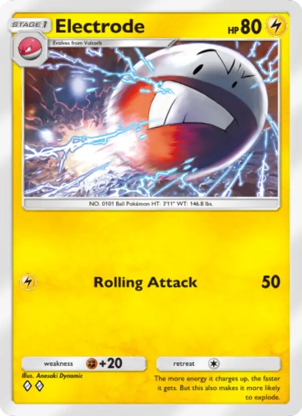 Electrode Rare rarity Space-Time Smackdown Pokémon card price