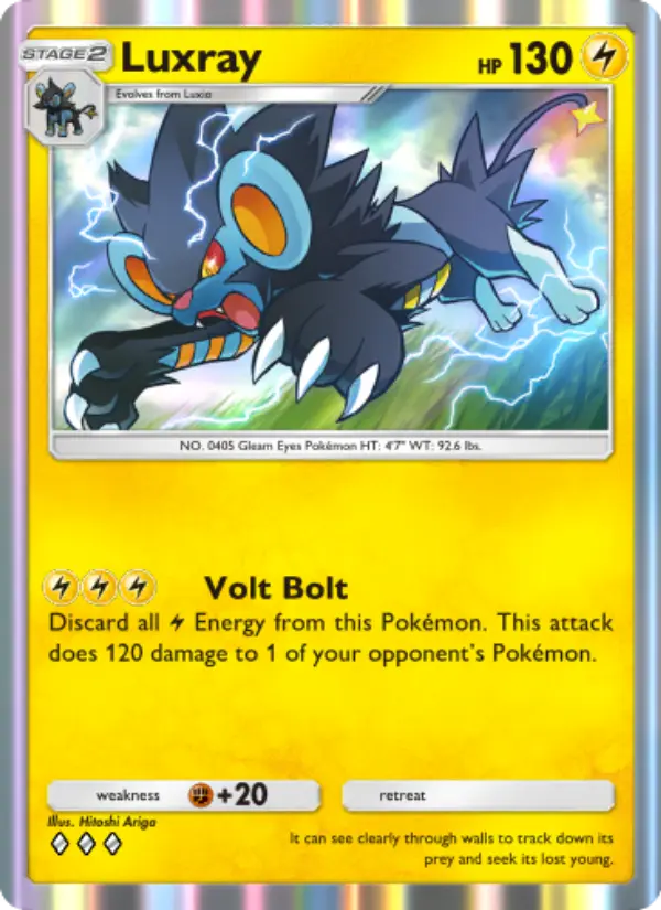 Luxray Rare rarity Space-Time Smackdown Pokémon card price