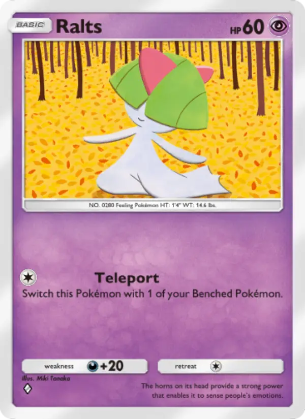 Ralts Rare rarity Space-Time Smackdown Pokémon card price