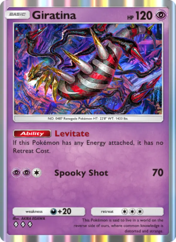 Giratina Rare rarity Space-Time Smackdown Pokémon card price