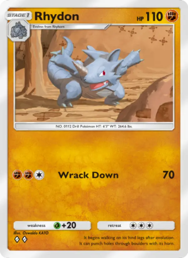 Rhydon Rare rarity Space-Time Smackdown Pokémon card price