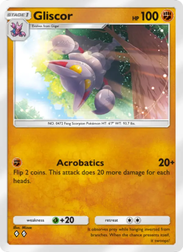 Gliscor Rare rarity Space-Time Smackdown Pokémon card price