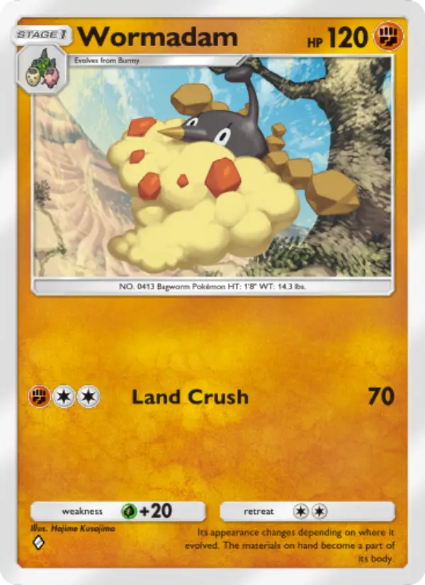 Wormadam Rare rarity Space-Time Smackdown Pokémon card price