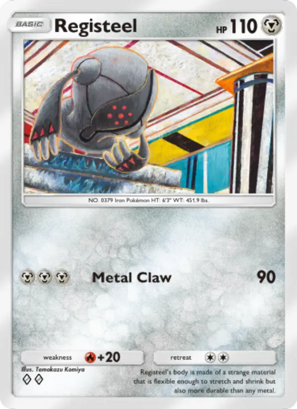Registeel Rare rarity Space-Time Smackdown Pokémon card price