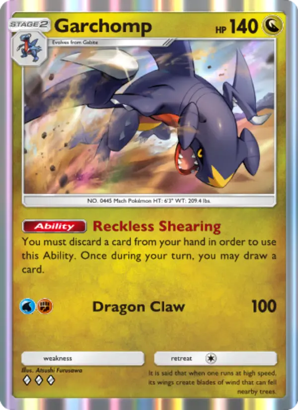 Garchomp Rare rarity Space-Time Smackdown Pokémon card price