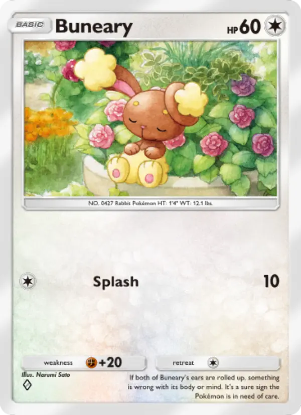 Buneary Rare rarity Space-Time Smackdown Pokémon card price