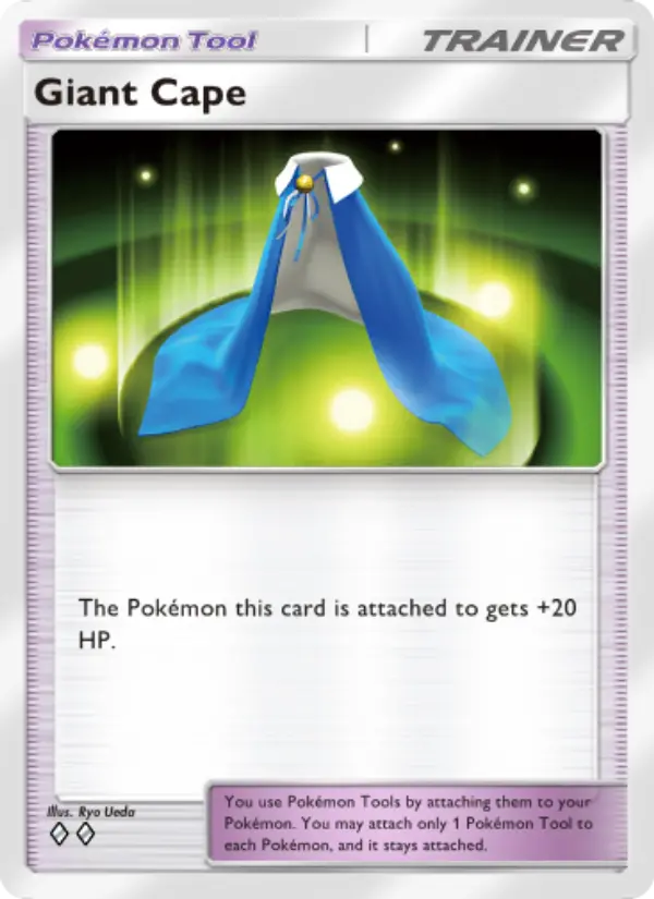 Giant Cape Secret Rare rarity Space-Time Smackdown Pokémon card price