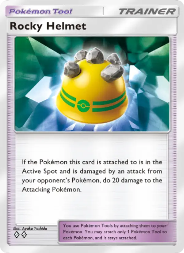 Rocky Helmet Secret Rare rarity Space-Time Smackdown Pokémon card price