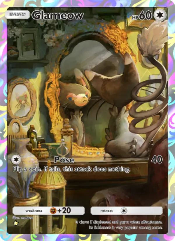 Glameow Secret Rare rarity Space-Time Smackdown Pokémon card price