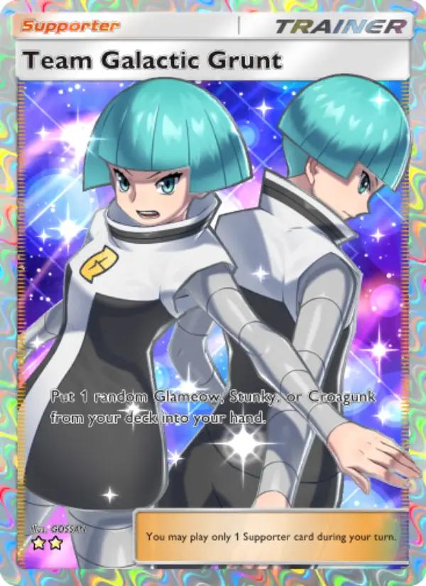 Team Galactic Grunt Secret Rare rarity Space-Time Smackdown Pokémon card price