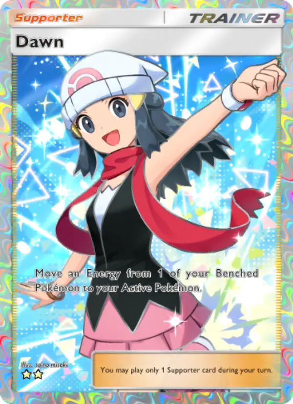 Dawn Secret Rare rarity Space-Time Smackdown Pokémon card price