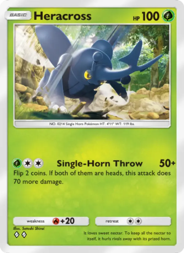 Heracross Rare rarity Triumphant Light Pokémon card price