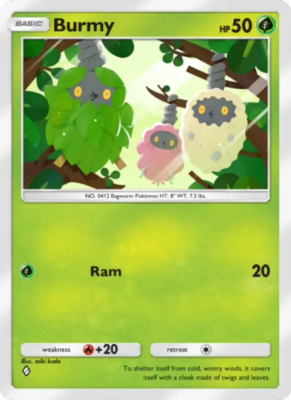 Burmy Rare rarity Triumphant Light Pokémon card price
