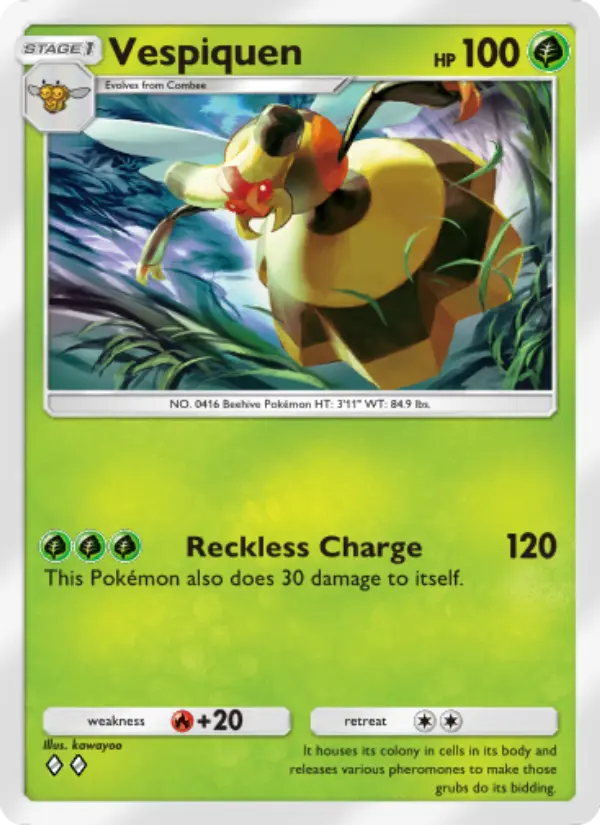 Vespiquen Rare rarity Triumphant Light Pokémon card price