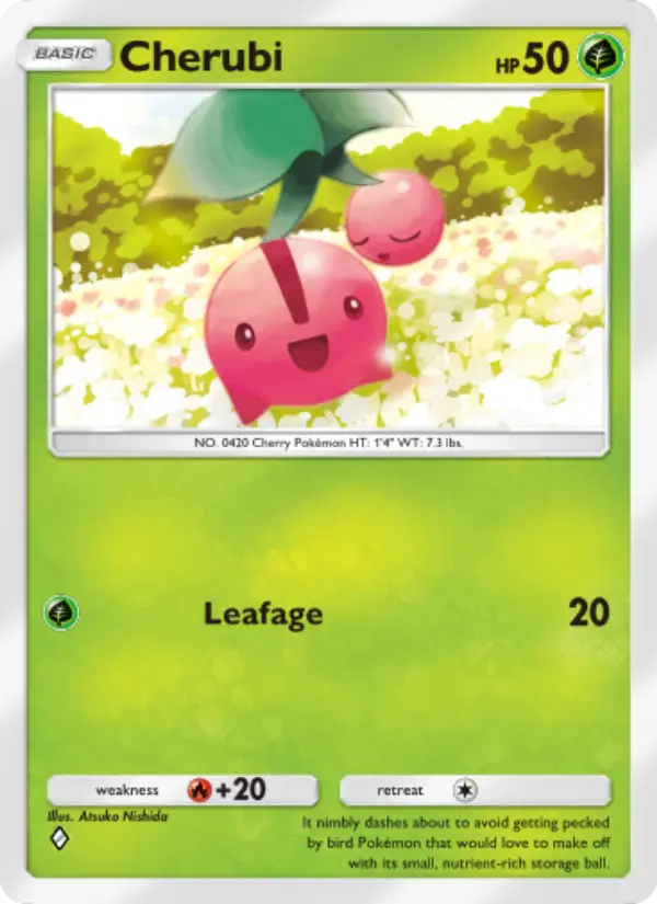 Cherubi Rare rarity Triumphant Light Pokémon card price