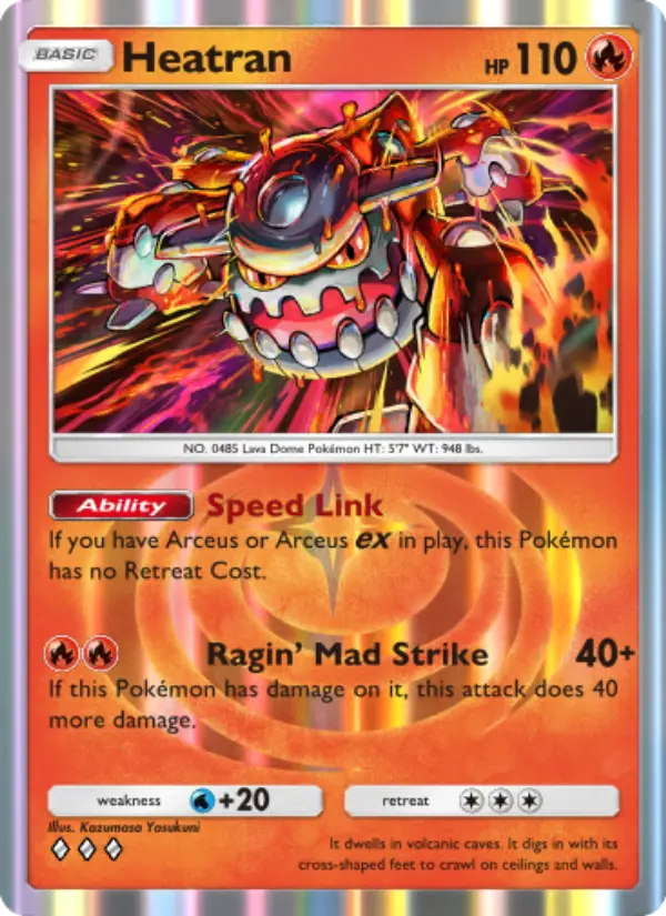 Heatran Rare rarity Triumphant Light Pokémon card price