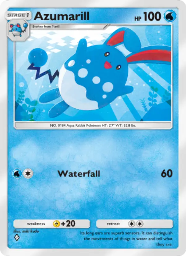 Azumarill Rare rarity Triumphant Light Pokémon card price