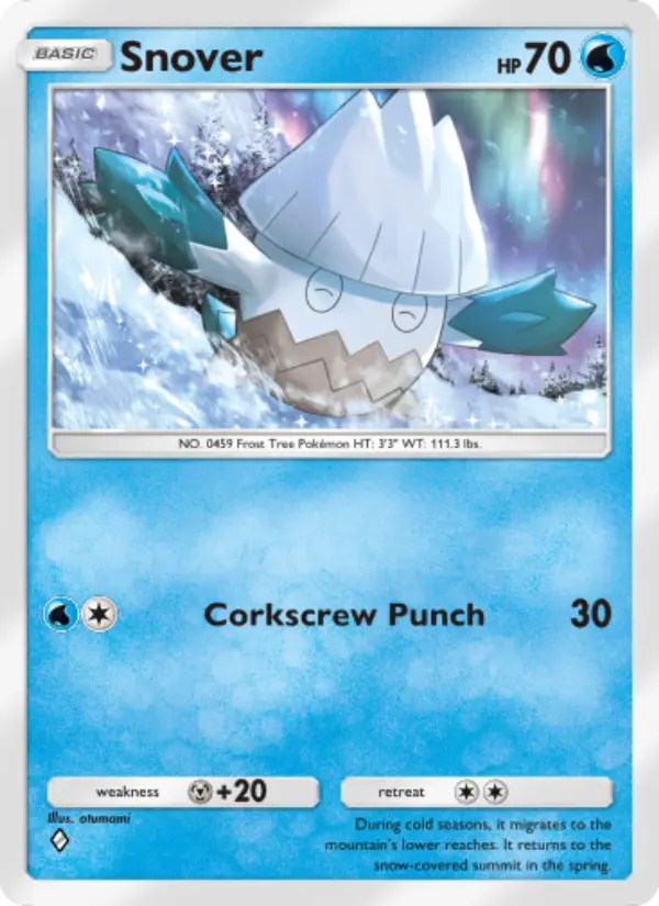 Snover Rare rarity Triumphant Light Pokémon card price