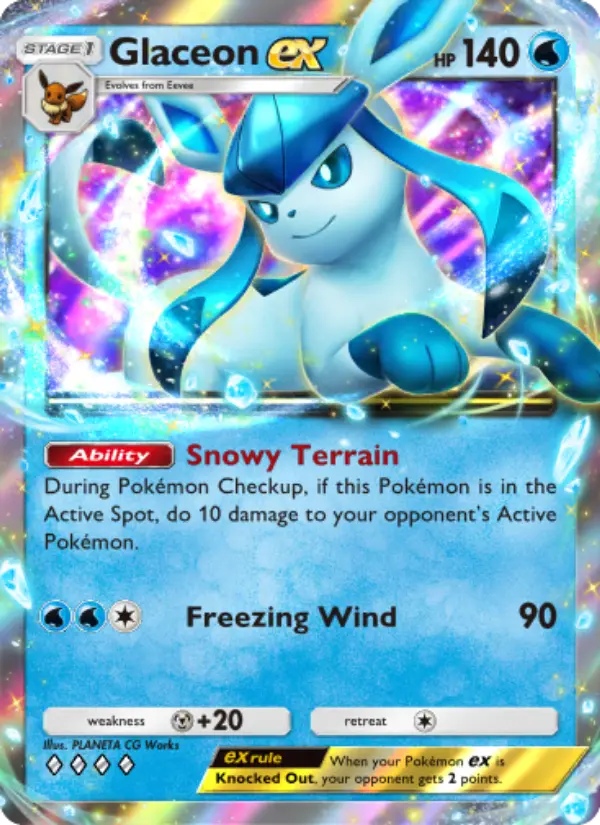 Glaceon ex Rare rarity Triumphant Light Pokémon card price