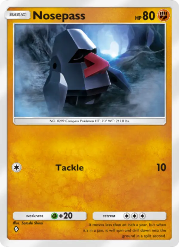 Nosepass Rare rarity Triumphant Light Pokémon card price