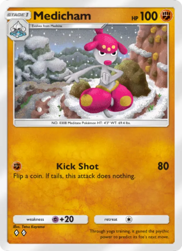 Medicham Rare rarity Triumphant Light Pokémon card price