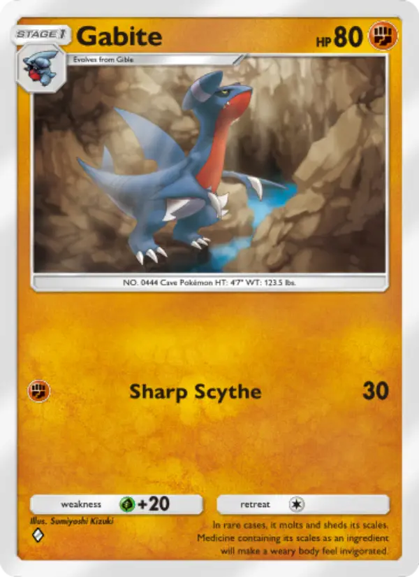 Gabite Rare rarity Triumphant Light Pokémon card price