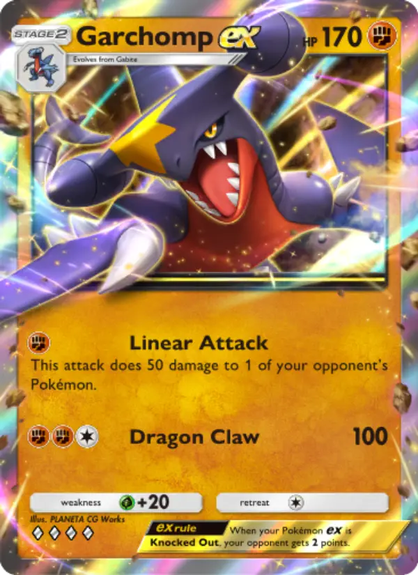 Garchomp ex Rare rarity Triumphant Light Pokémon card price