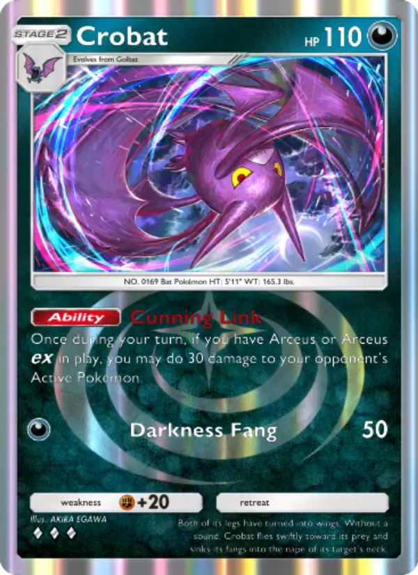 Crobat Rare rarity Triumphant Light Pokémon card price
