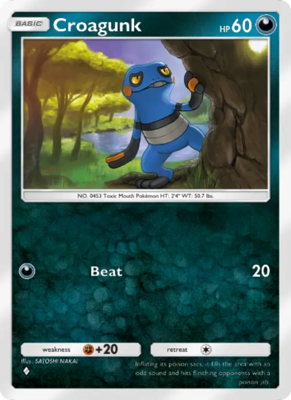 Croagunk Rare rarity Triumphant Light Pokémon card price