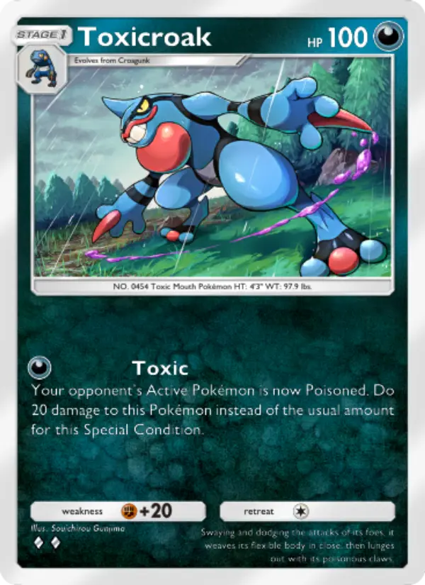 Toxicroak Rare rarity Triumphant Light Pokémon card price