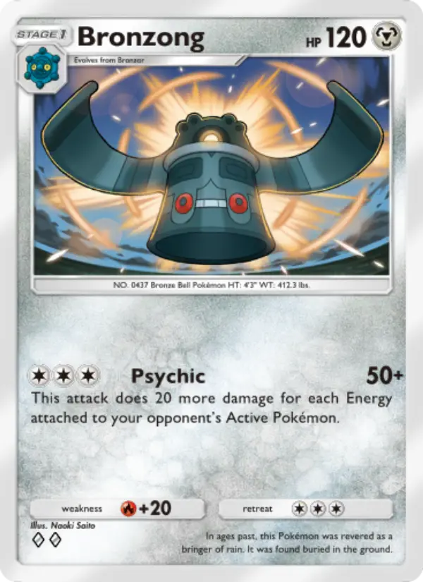Bronzong Rare rarity Triumphant Light Pokémon card price