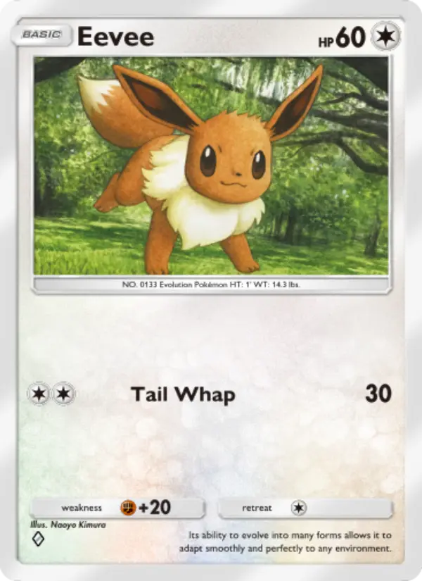 Eevee Rare rarity Triumphant Light Pokémon card price