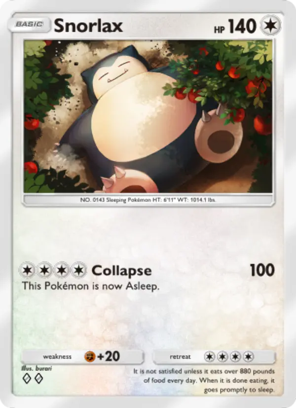 Snorlax Rare rarity Triumphant Light Pokémon card price