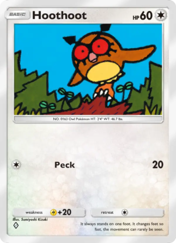 Hoothoot Rare rarity Triumphant Light Pokémon card price