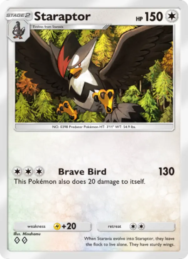 Staraptor Rare rarity Triumphant Light Pokémon card price