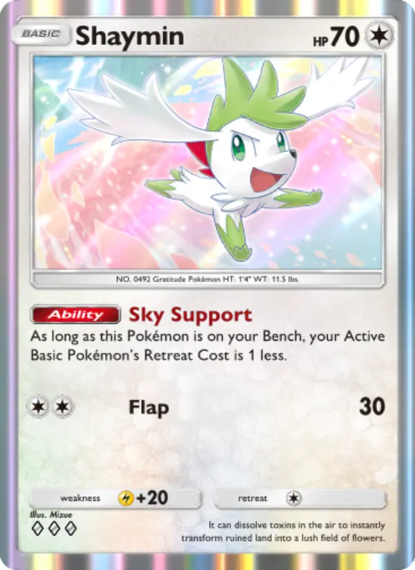Shaymin Rare rarity Triumphant Light Pokémon card price