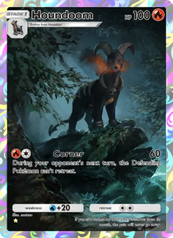 Houndoom Secret Rare rarity Triumphant Light Pokémon card price