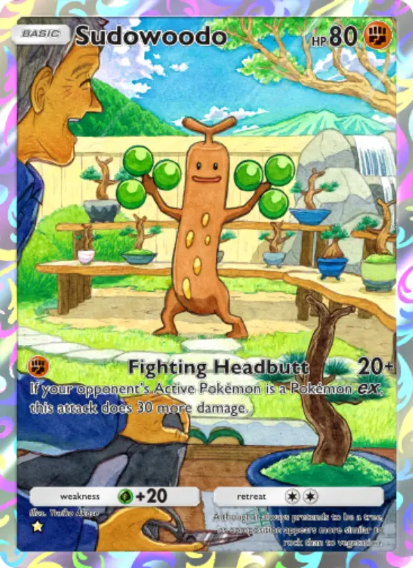 Sudowoodo Secret Rare rarity Triumphant Light Pokémon card price