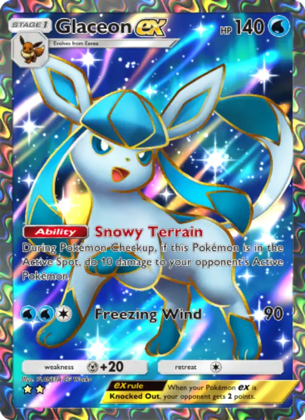 Glaceon ex Secret Rare rarity Triumphant Light Pokémon card price