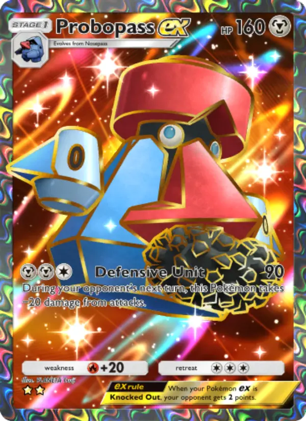 Probopass ex Secret Rare rarity Triumphant Light Pokémon card price