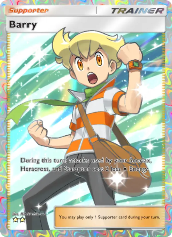 Barry Secret Rare rarity Triumphant Light Pokémon card price