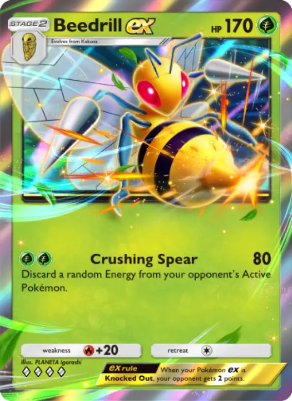 Beedrill ex Rare rarity Shining Revelry Pokémon card price