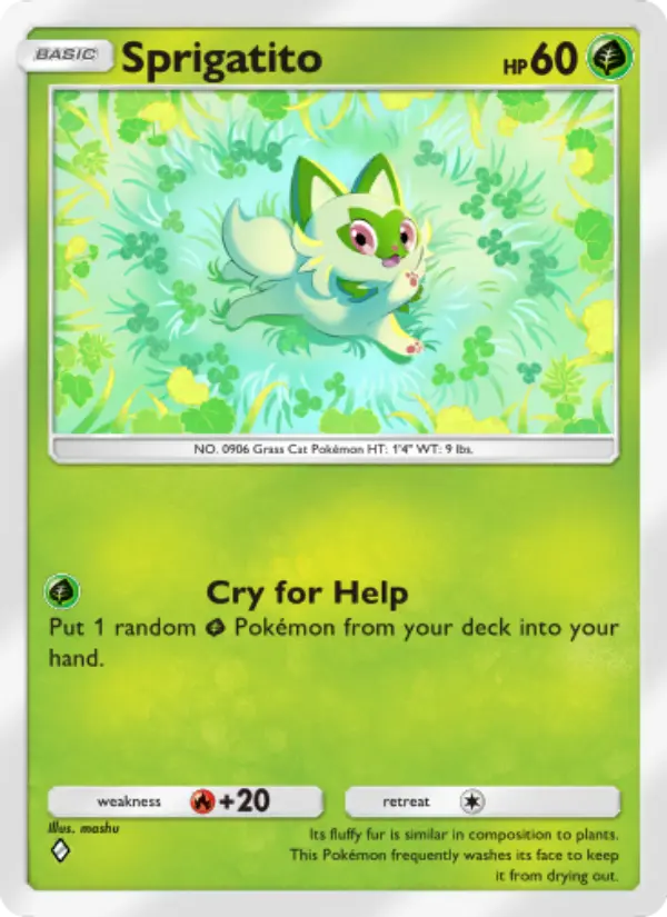 Sprigatito Rare rarity Shining Revelry Pokémon card price