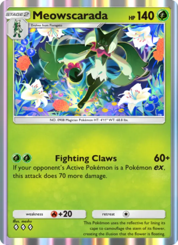 Meowscarada Rare rarity Shining Revelry Pokémon card price