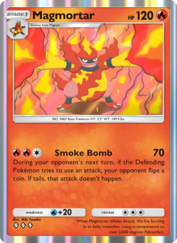 Magmortar Rare rarity Shining Revelry Pokémon card price