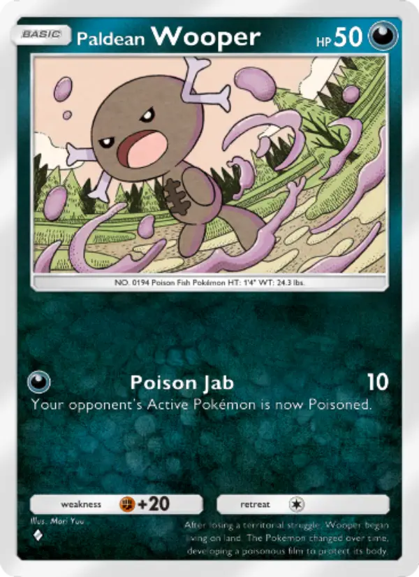 Paldean Wooper Rare rarity Shining Revelry Pokémon card price