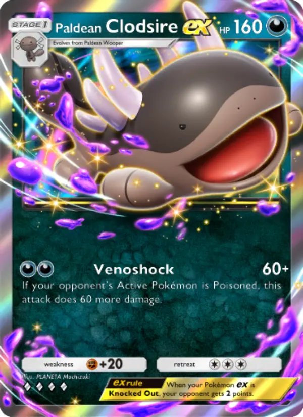 Paldean Clodsire ex Rare rarity Shining Revelry Pokémon card price