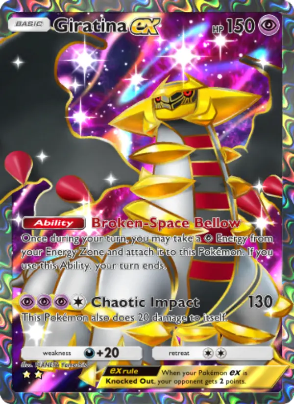 Giratina ex Secret Rare rarity Shining Revelry Pokémon card price