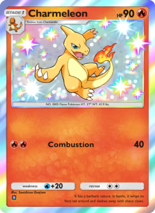 Charmeleon Secret Rare rarity Shining Revelry Pokémon card price
