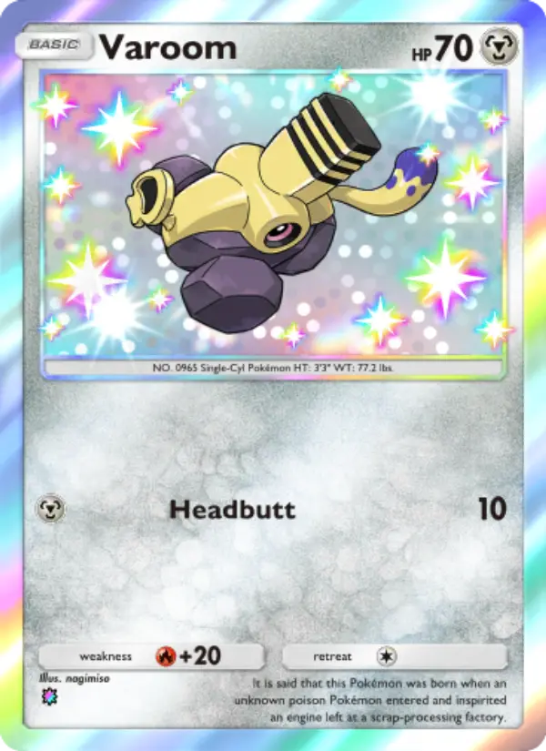 Varoom Secret Rare rarity Shining Revelry Pokémon card price